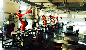 丝网铝框焊接机器人工作站